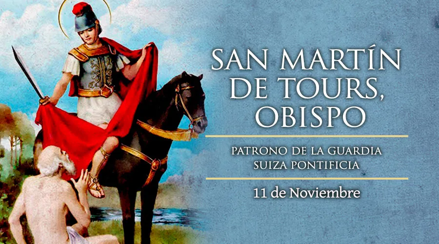 Hoy se celebra a San Martín de Tours, patrono de la Guardia Suiza Pontificia